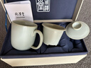 周澤堂[新年禮物]天青汝窯 陽(yáng)明辦公杯380ml景德鎮高檔陶瓷禮盒茶水分離 曬單實(shí)拍圖