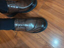 Bolomido奢侈高檔男裝品牌新款男士頭層牛皮商務(wù)皮鞋通勤真皮大頭厚底男鞋 黑色 四季單鞋【禮盒】 42 (=皮鞋43碼) 曬單實(shí)拍圖