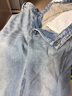 UR2025春季新款女裝復古水洗棉質(zhì)翻折牛仔長(cháng)褲UYY850009 曬單實(shí)拍圖