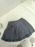 小野和子短款百褶半身裙 靜奢灰 M 曬單實(shí)拍圖