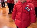 巴拉巴拉童裝兒童羽絨服男童女童2025新款春裝拜年服紅色國風(fēng)寶寶外套加厚 曬單實(shí)拍圖
