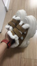 Lee Cooper新款秋季魔術(shù)貼加絨保暖增高毛毛鞋 駝色 加絨 38 曬單實(shí)拍圖