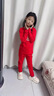 浪莎兒童本命年保暖內衣套裝純棉男童12歲女大童紅色馬年秋衣秋褲 福運小馬 170 建議體重85-100斤 曬單實(shí)拍圖