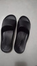 優(yōu)調扁平足涼拖鞋男士夏季足弓支撐矯正女室內家用居家防滑浴室洗澡 曜石黑 44-45 （適合43-44） 曬單實(shí)拍圖