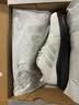 阿迪達(dá)斯（adidas）七夕男女同款春季皮面保暖防潑水戶外運(yùn)動(dòng)休閑跑步鞋 淺灰 42.5 曬單實(shí)拍圖