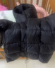 圖圖小象童裝女童羽絨服冬裝90絨厚白鴨絨保暖時(shí)尚百搭連帽外套 黑色 140 曬單實(shí)拍圖