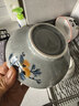 舍里中式復古陶瓷米飯碗釉下彩小酒碗老式斗笠碗小菜碗涼菜碗吃飯小碗 5.6英寸碗-四個(gè)裝 可進(jìn)四機 曬單實(shí)拍圖