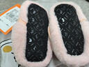 貝瑞加（Babyprints）嬰兒地板襪秋冬寶寶學(xué)步襪套秋冬室內鞋襪加厚保暖軟底 粉兔S 曬單實(shí)拍圖