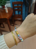 曼卡龍萌寵系列 下午茶黃金轉運珠法棍貓手鏈手繩DIY串珠定價(jià)新年禮物 喵喵小法棍 曬單實(shí)拍圖