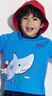 蓋璞男幼童夏季款立體鯊魚(yú)印花短袖T恤兒童裝上衣465402 曬單實(shí)拍圖
