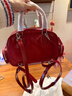 MUVA保齡球包多口袋真皮手提包可雙肩斜挎通勤新年情人節禮物 曬單實(shí)拍圖