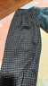 浪莎毛呢格子褲女冬季加絨高腰直筒顯瘦慵懶風(fēng)垂感休閑闊腿褲子女 曬單實(shí)拍圖