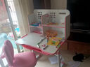 晶霄兒童書(shū)桌和椅子一套兒童寫(xiě)字書(shū)桌椅小學(xué)生學(xué)習桌子6-12歲可升降 【睿學(xué)粉】手搖高書(shū)架+手提雙背椅 曬單實(shí)拍圖