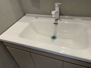 東鵬落地浴室柜陶瓷一體盆洗漱臺洗手盆柜組合一體盆洗臉盆柜組合一體 90cm標準鏡柜-奶卡色 曬單實(shí)拍圖