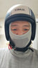 滑雪面罩保暖頭套騎行冬天男士防寒摩托車(chē)防風(fēng)頭盔內襯內膽帽子 銀淺灰色【新升級進(jìn)口萊卡面料】 曬單實(shí)拍圖