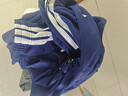 阿迪達斯（adidas）春季男潮流套裝戶(hù)外防風(fēng)立領(lǐng)顯瘦出街百搭兩件套 藍白【新款】 M 曬單實(shí)拍圖