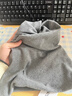 MINISO帽子女秋冬保暖包頭帽防風(fēng)睡帽男大頭圍輕薄堆堆帽保暖脖套 灰色 曬單實(shí)拍圖