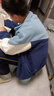 巴布豆兒童外套秋冬新款男童雙面搖粒絨開(kāi)衫女童舒適保暖時(shí)尚拼色冬裝 霧藍拼藏藍 150 曬單實(shí)拍圖