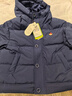 馬騎頓MQD男童25冬新款學(xué)院風(fēng)保暖連帽羽絨服中長(cháng)款女童 藏青 120 充絨量84g 曬單實(shí)拍圖