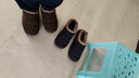 果洛菲棉拖鞋防滑男女冬季包跟中老年人居家加厚保暖棉鞋 深灰色 44-45  曬單實(shí)拍圖