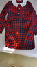 E·LAND KIDS衣戀秋季女童復古格紋蝴蝶結長(cháng)袖連衣裙 Red紅色20 150 cm 曬單實(shí)拍圖