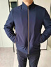 皮爾卡丹（pierre cardin）夾克男秋冬外套休閑上衣中老年加絨加厚保暖爸爸裝 深藍加絨 XL 曬單實(shí)拍圖