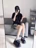 卓詩(shī)尼jk小皮鞋女2025新款秋黑色厚底增高蝴蝶結學(xué)院風(fēng)樂(lè )福鞋軟底單鞋 黑色 【超軟真皮鞋墊】 37 【加購優(yōu)先發(fā)貨】 曬單實(shí)拍圖