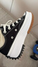 匡威（Converse）官方 Run Star Hike低幫帆布流星厚底鞋黑色168816C 黑色/168816C 36 曬單實(shí)拍圖