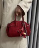 江問(wèn)漁紅色包包女款新娘結婚包大氣高級感手提包屬馬本命年新年生日禮物 絲絨紅 送小馬掛件+絲巾 送老婆送女友禮物開(kāi)運紅新年禮物 曬單實(shí)拍圖