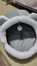 喵仙兒貓窩四季通用半封閉式狗窩蒙古包貓屋保暖小型犬寵物用品 Ｍ碼 曬單實(shí)拍圖