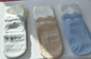 愛(ài)寶適嬰兒襪子秋冬寶寶學(xué)步襪加厚珊瑚絨中筒地板襪藍灰熊3雙裝L碼T265 曬單實(shí)拍圖