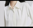 伯德小姐白色襯衫女職業(yè)裝高級感面試正裝上衣小個(gè)子日常通勤內搭長(cháng)袖襯衣 曬單實(shí)拍圖