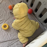 迷你巴拉巴拉【迷你小蛋仔】嬰兒羽絨服三防連體羽絨服男女童寶寶連體衣 蜜糖黃31214 【白鴨絨-1000+清潔度】 90 CM 1-2歲 曬單實(shí)拍圖