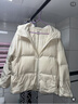 優(yōu)衣庫女裝無(wú)縫羽絨連帽外套/外套夾克478577 01 乳白色 XL /165/92A 曬單實(shí)拍圖