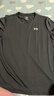 安德瑪（Under Armour）運動(dòng)短袖女 時(shí)尚簡(jiǎn)約寬松舒適透氣休閑圓領(lǐng)T恤 1384231黑色 XL 曬單實(shí)拍圖