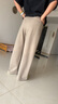 優(yōu)衣庫女裝絨面針織寬腿褲/闊腿褲褲子479284 31 米色 XL /165/76A 曬單實(shí)拍圖