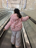 笛莎（DEESHA）童裝女童羽絨褲2025冬季新款女孩加厚保暖工裝羽絨褲棉褲 淺粉色 140 曬單實(shí)拍圖