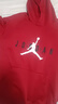 Jordan 耐克AJ童裝兒童衛衣男女童25春季加絨上衣NIKE連帽衛衣 曬單實(shí)拍圖