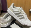adidas ENTRAP美式校園風(fēng)運動(dòng)少年感復古籃球風(fēng)板鞋男女阿迪達斯   米白色/灰色   38 曬單實(shí)拍圖