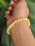 石玥珠寶臻藏級天然原礦虎皮蜜蠟手串滿(mǎn)蜜俄料文玩配飾手鏈男女士款 7-8mm 曬單實(shí)拍圖