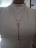 Jay時(shí)尚毛衣鏈輕奢長(cháng)款項鏈女衣服掛件裝飾品配飾送女友閨蜜新年禮物 【品牌禮盒】金色 曬單實(shí)拍圖