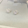 990純銀耳釘玫瑰花心連心耳飾高級簡(jiǎn)約ins風(fēng)氣質(zhì)精致女友生日禮物 心連心耳釘 曬單實(shí)拍圖