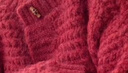 FSHE紅色毛衣新年外套針織開(kāi)衫女2025年秋冬季新款寬松麻花復古溫柔 紅色 S 建議80-95斤 曬單實(shí)拍圖