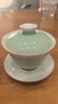 景德鎮陶瓷純色顏色釉蓋碗茶杯高溫白瓷家用功夫茶具高檔禮品送長(cháng)輩禮物 高溫顏色釉蓋碗-青煙蓋碗 曬單實(shí)拍圖