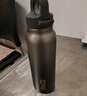 格米（germ）潘展樂(lè )同款運動(dòng)保溫杯男女316不銹鋼水杯單手彈蓋杯子600ML可樂(lè )黑 曬單實(shí)拍圖