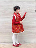 木木屋拜年服女童漢服國風(fēng)旗袍裙兒童紅色唐裝年服裙兩件套女寶過(guò)年衣服 紅色 110 適合身高100-110cm年齡4-5歲 曬單實(shí)拍圖