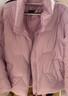 雪中飛輕薄鵝絨羽絨服女短款顯瘦簡(jiǎn)約保暖2025冬季新款立領(lǐng)外套粉紫色S 曬單實(shí)拍圖