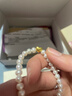 黛米（daimi）白色淡水小baby珍珠手鏈彈力繩款送女友禮物足金手鏈手串手飾 【SL150】5-6mm金重約0.085g 曬單實(shí)拍圖