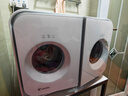 統帥（Leader）海爾出品 雙筒桌面懶人家用內衣洗衣機 2KG全自動(dòng)洗烘一體智控0手洗ZHBD671WU1補貼 精致懶人洗1KG+1KG 雙洗雙烘 滾筒 曬單實(shí)拍圖