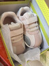 江博士秋季男女童步前鞋可愛(ài)卡通透氣輕便易穿脫魔術(shù)貼寶寶鞋 粉/銀 21 腳長(cháng)約12.0-12.6 曬單實(shí)拍圖